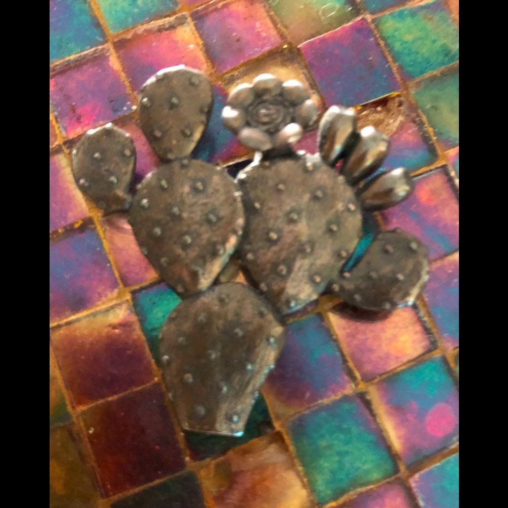 Sterling silver Cactus pin/pendant